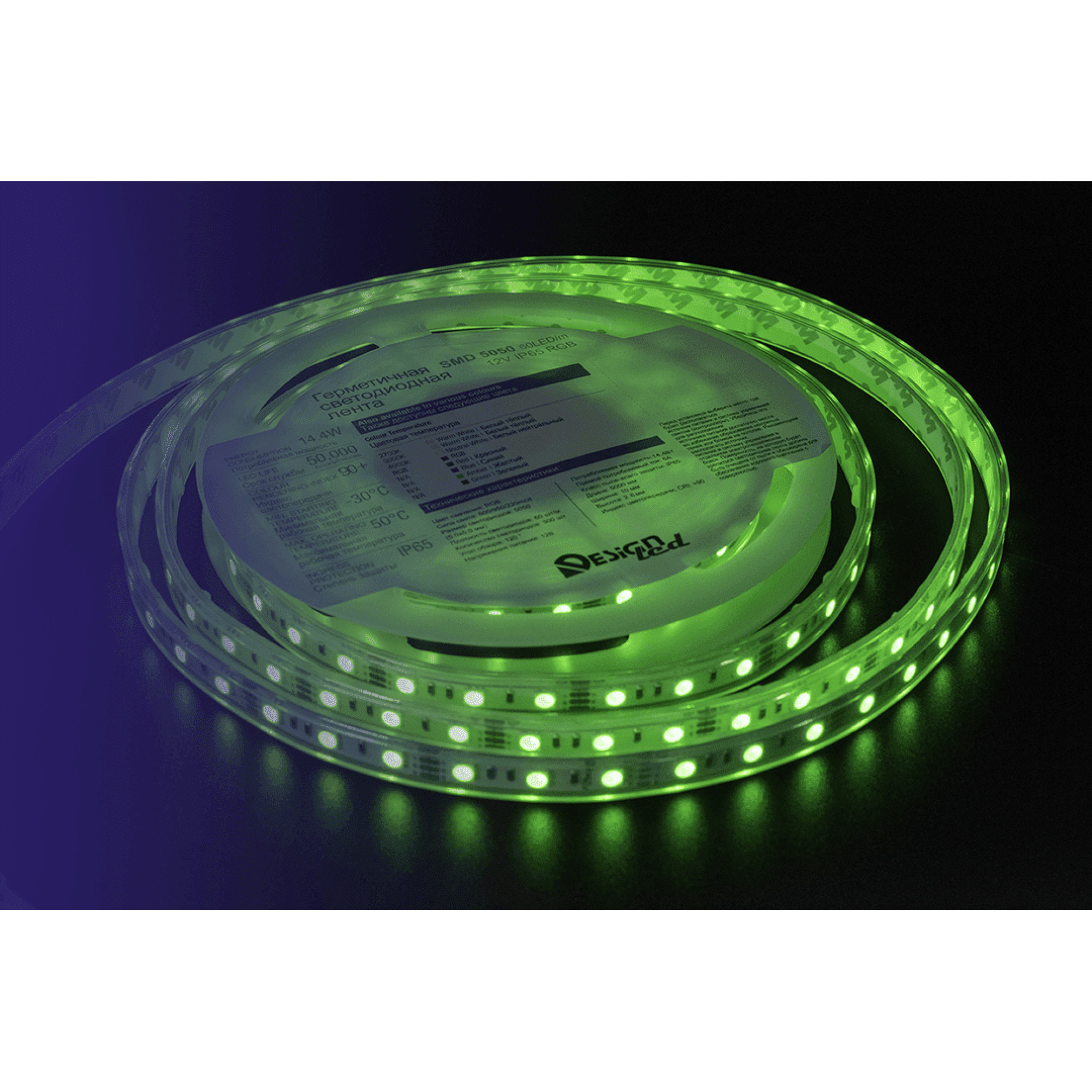 Лента светодиодная LUX5050 60LED/м 14,4Вт/м 12В IP65 Цвет:RGB (K) (1метр) SWG