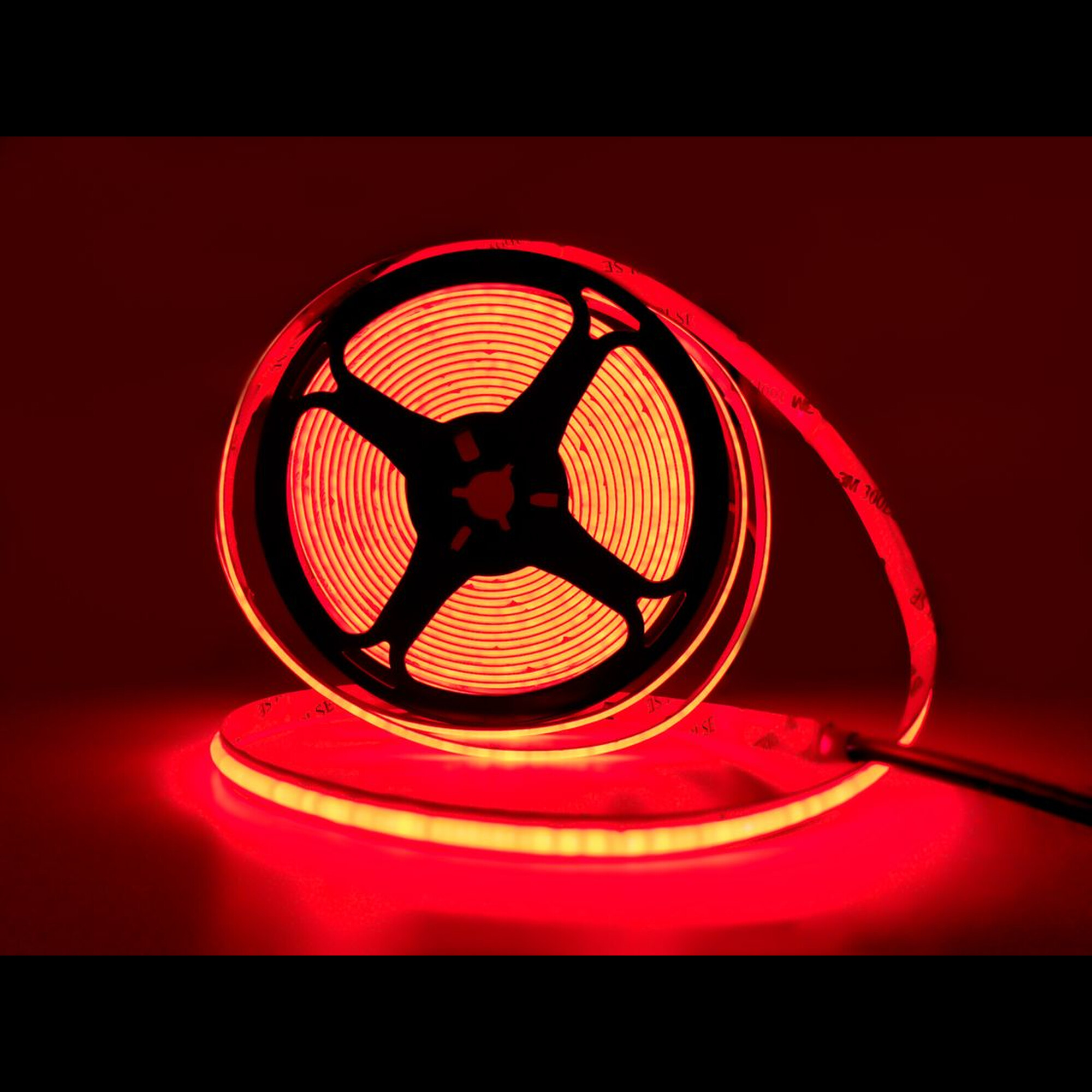 Лента светодиодная 13Вт/м SWG-COB480, Открытая (IP20), Красная, 24В, 3М, SWG-COB480-24-13-GR (1 метр) SWG