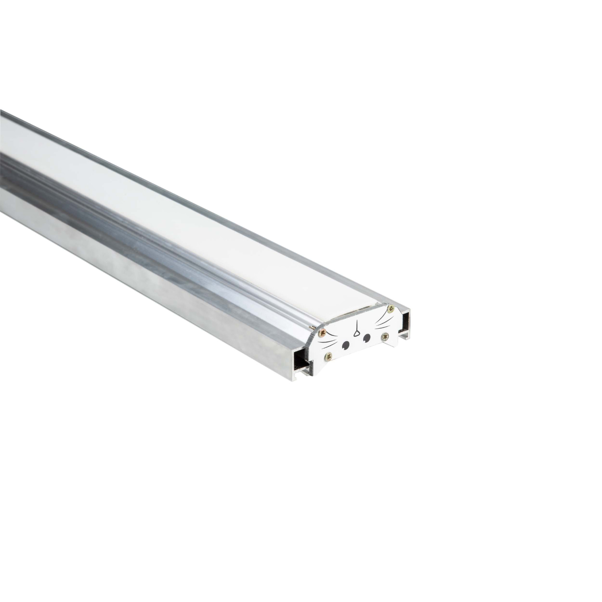 Профиль алюминиевый SWG Pro встраиваемый в натяжной потолок CAT-35, 2000 мм (с экр. и загл.) SWG