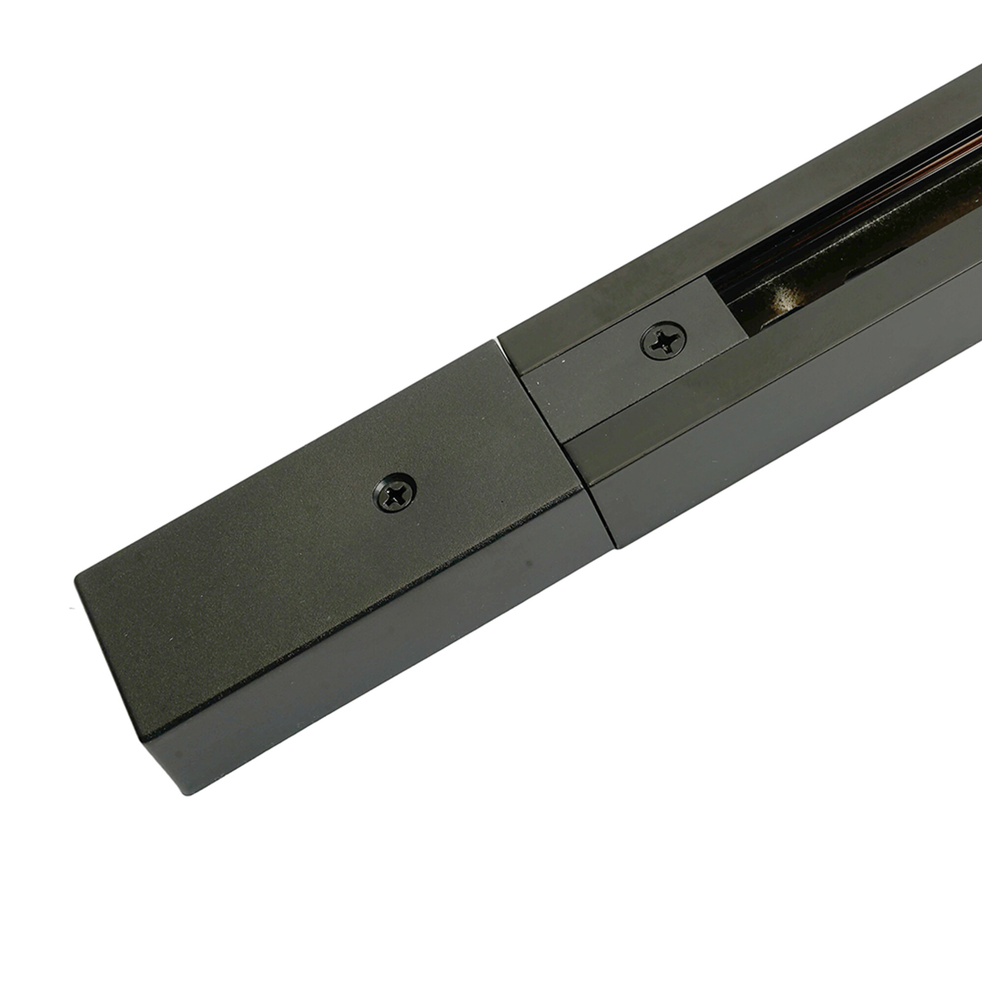 Шинопровод для трековых светильников, чёрный, 2м, в наборе токоввод, заглушка CAB1007 Feron