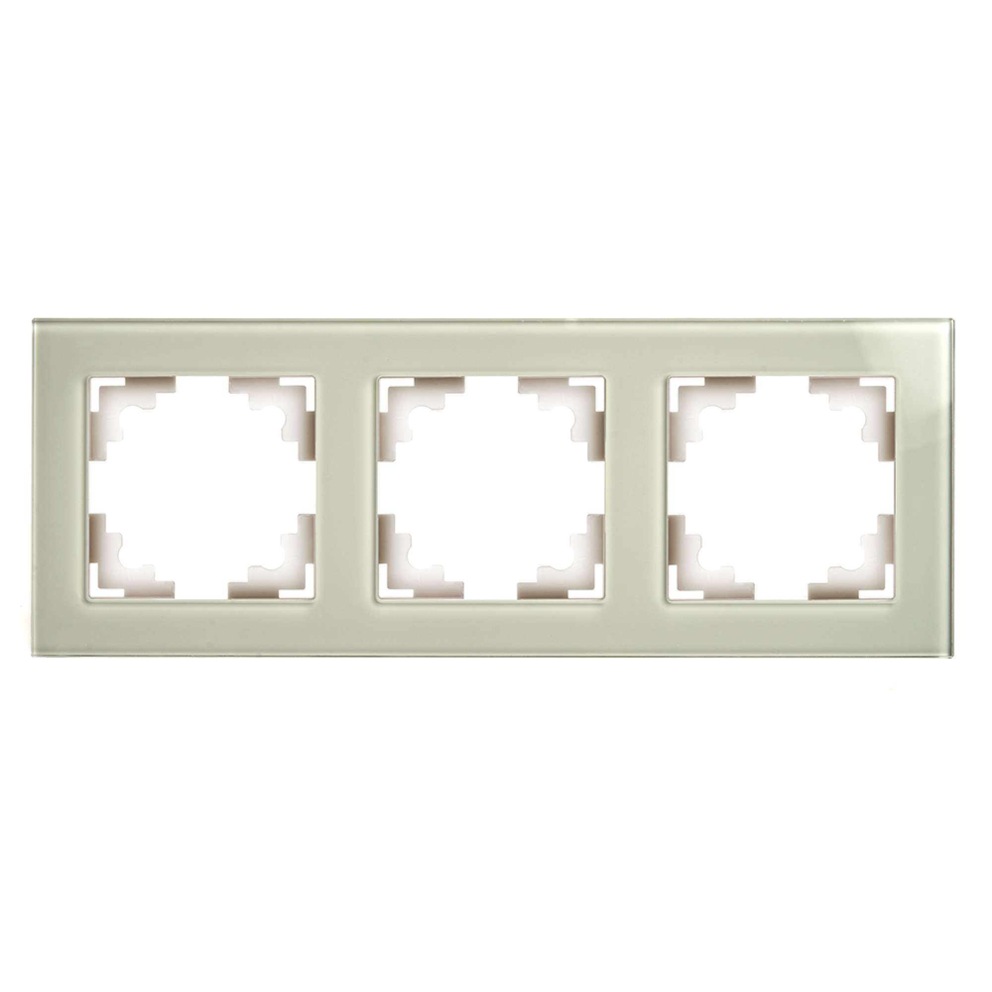 Рамка 3-местная, стекло, серия Катрин, GFR00-7003-07, дымчатый