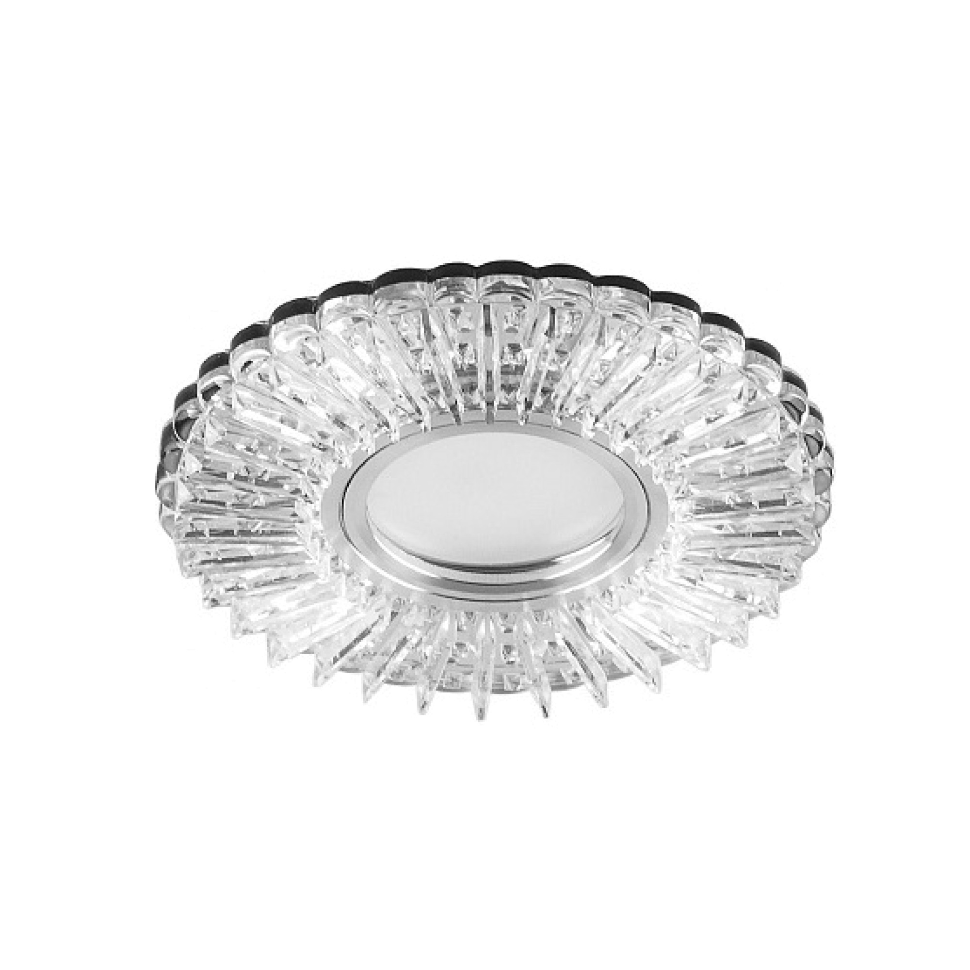 Светильник встраиваемый с подсветкой CD900 15LED 4000K MR16 белый, хром Feron