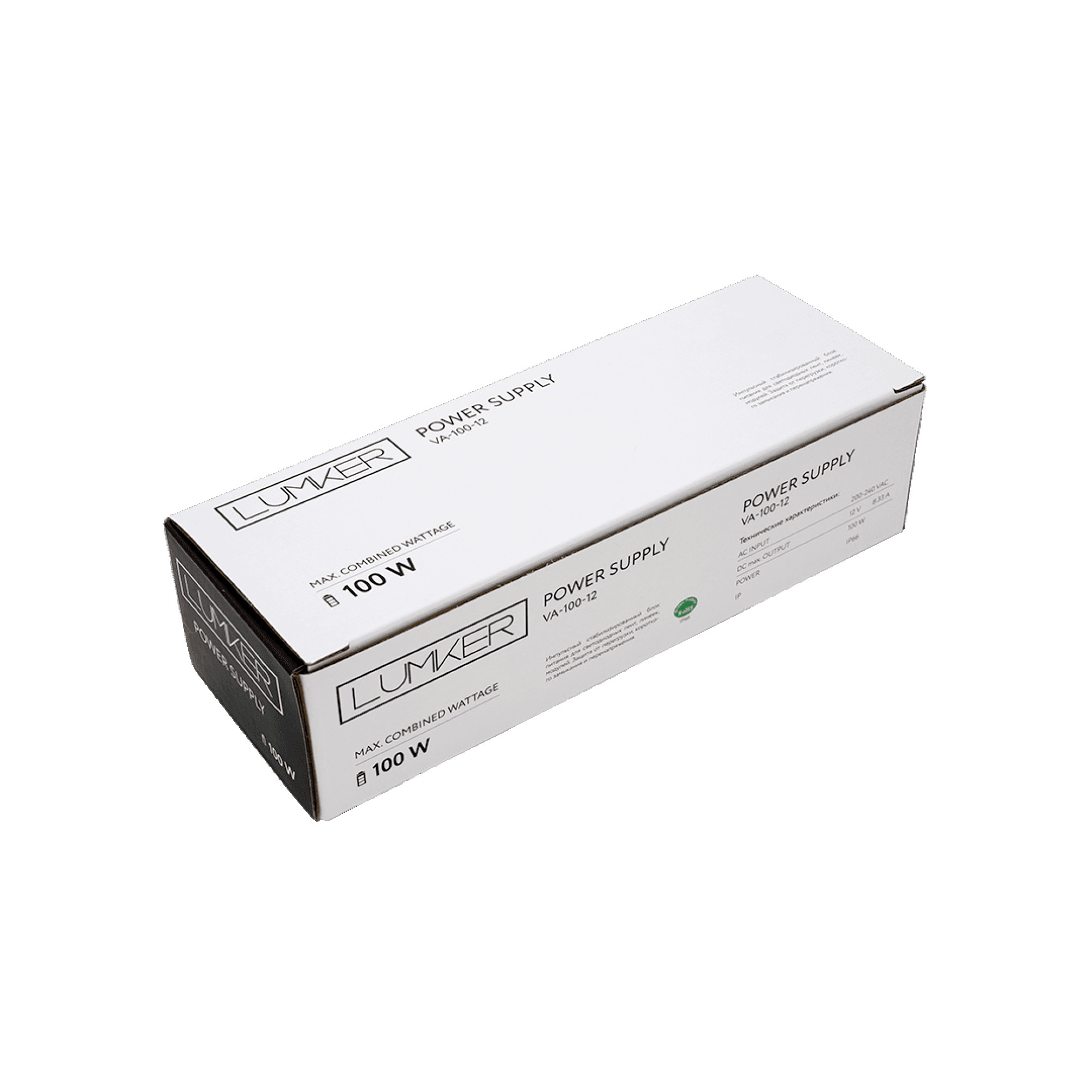 Блок питания Al Блок питания LTPW, 100 W Влагозащитный IP66, 12 V, 3 года гарантии SWG