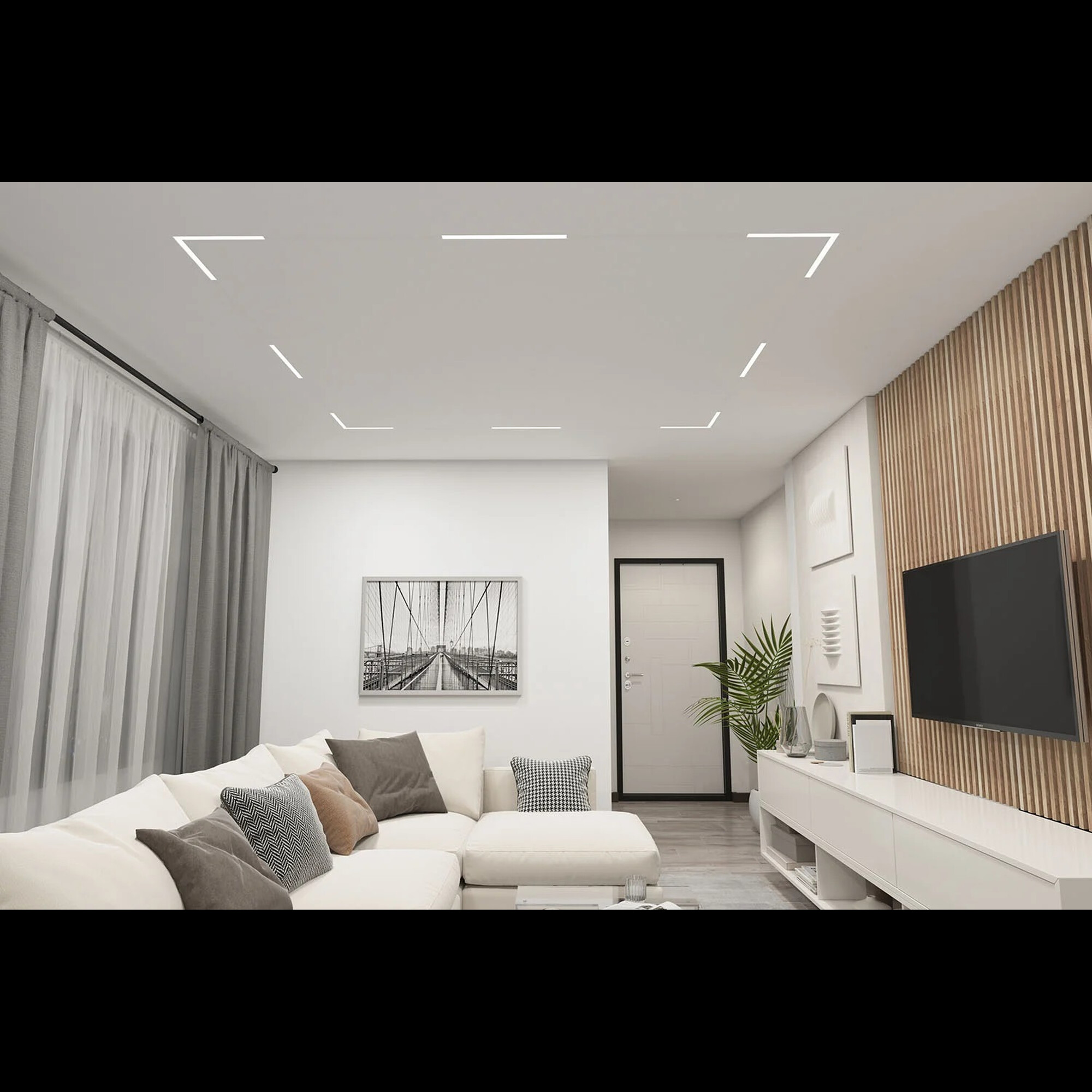 Линейный светильник SMART LINEAR 18W DIM 3000K-6000K белый Denkirs