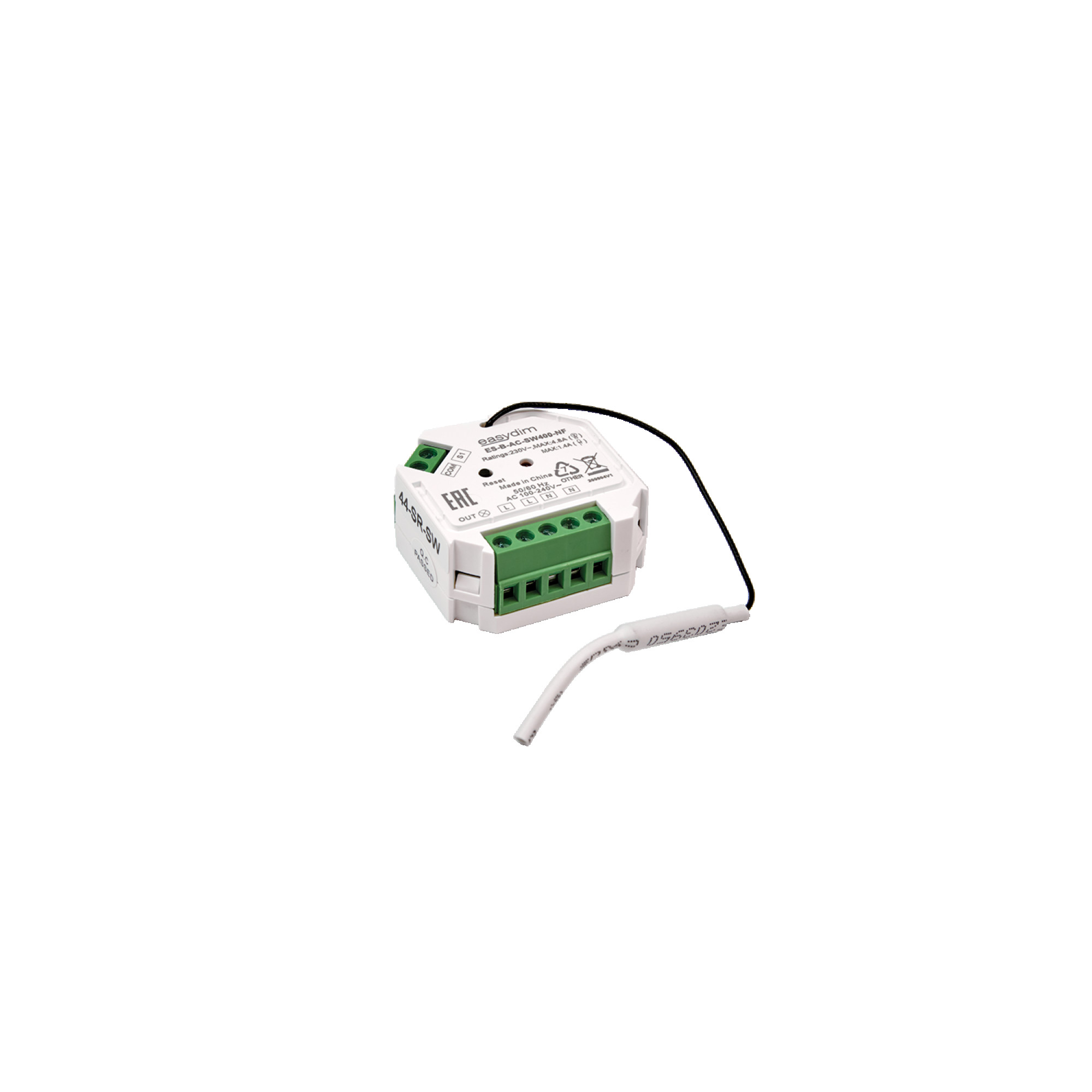 Реле EASYBUS AC 220В для подключения к обычному выключателю, без нейтрали, 400Вт SWG