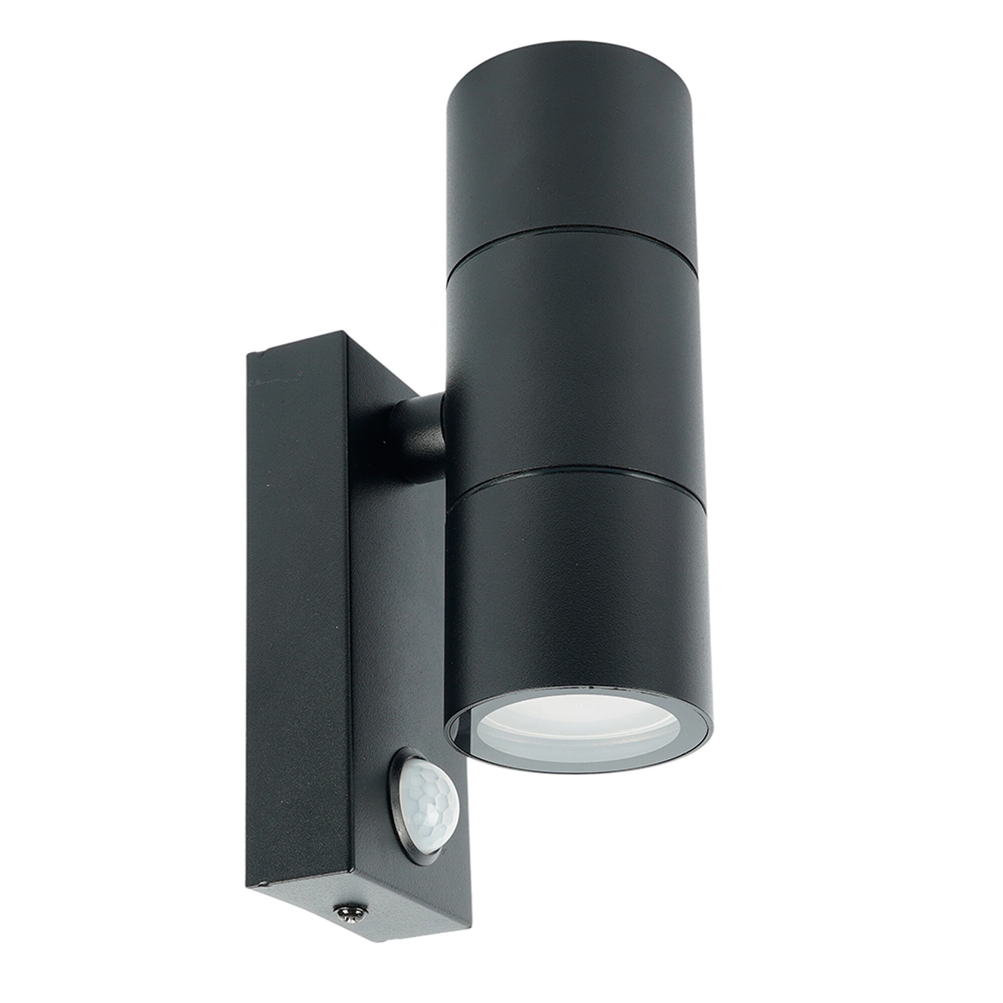 Светильник садово-парковый, 220-240V 2*GU10, DH0713, черный с датчиком освещенности/движения Feron