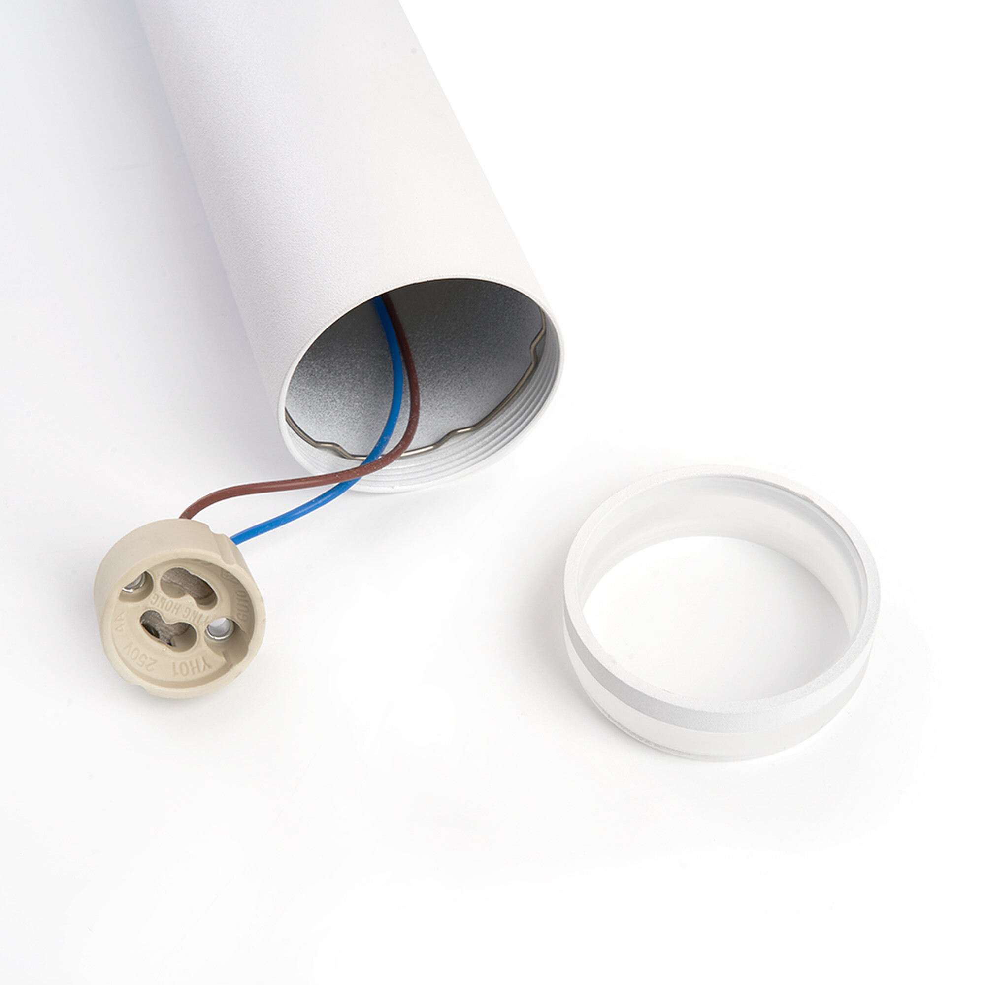 Светильник потолочный на подвесе MR16 35W 230V, белый D55*H200 ML1708 Feron