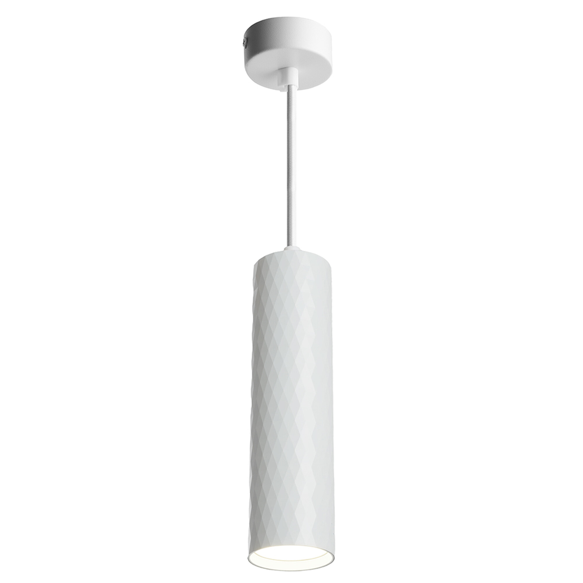 Светильник потолочный на подвесе MR16 35W, 230V, GU10, белый D55*H200 ML1888 Feron
