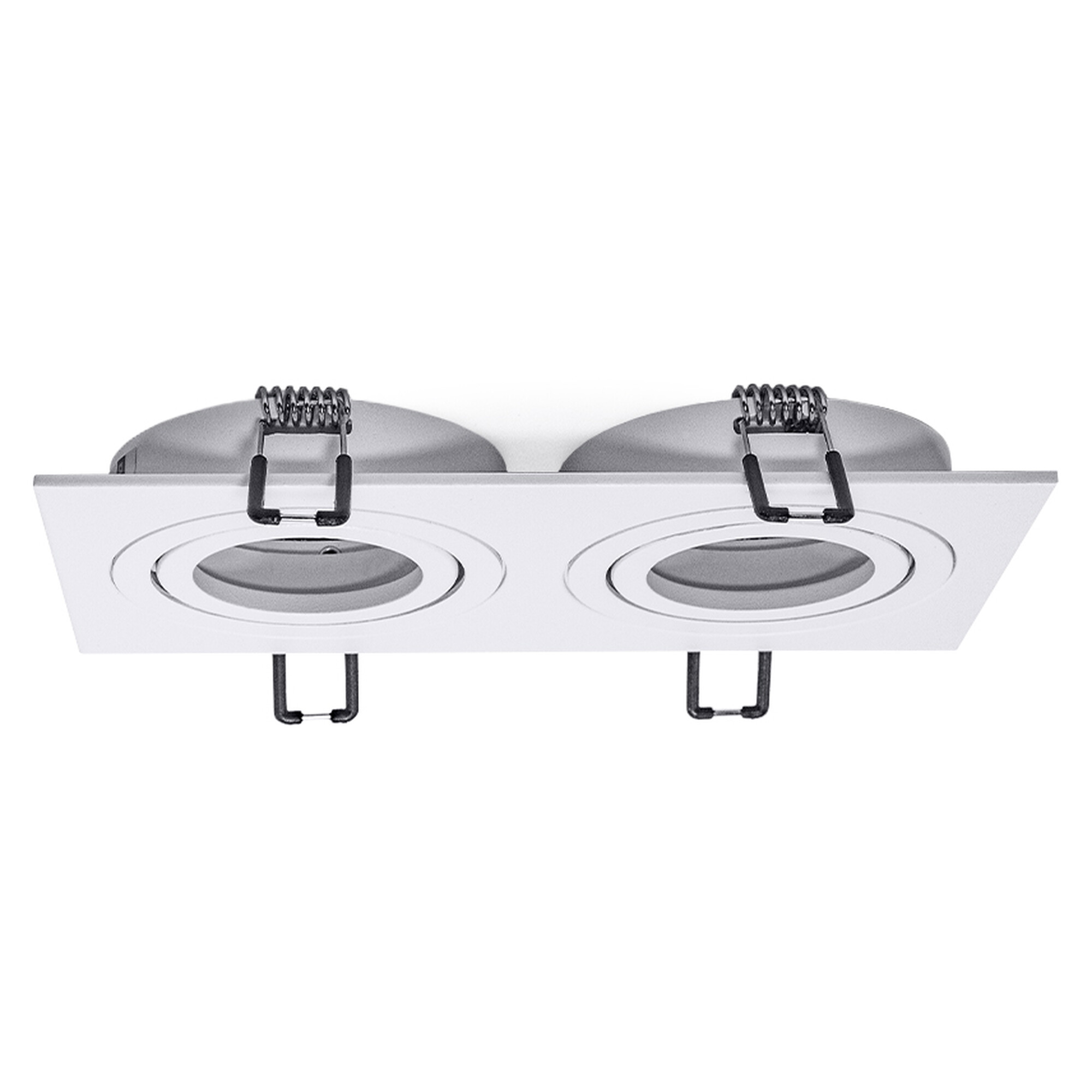 Светильник встраиваемый поворотный GU5.3 (MR16) двойной прямоугольник 010106 Белый SignImpress