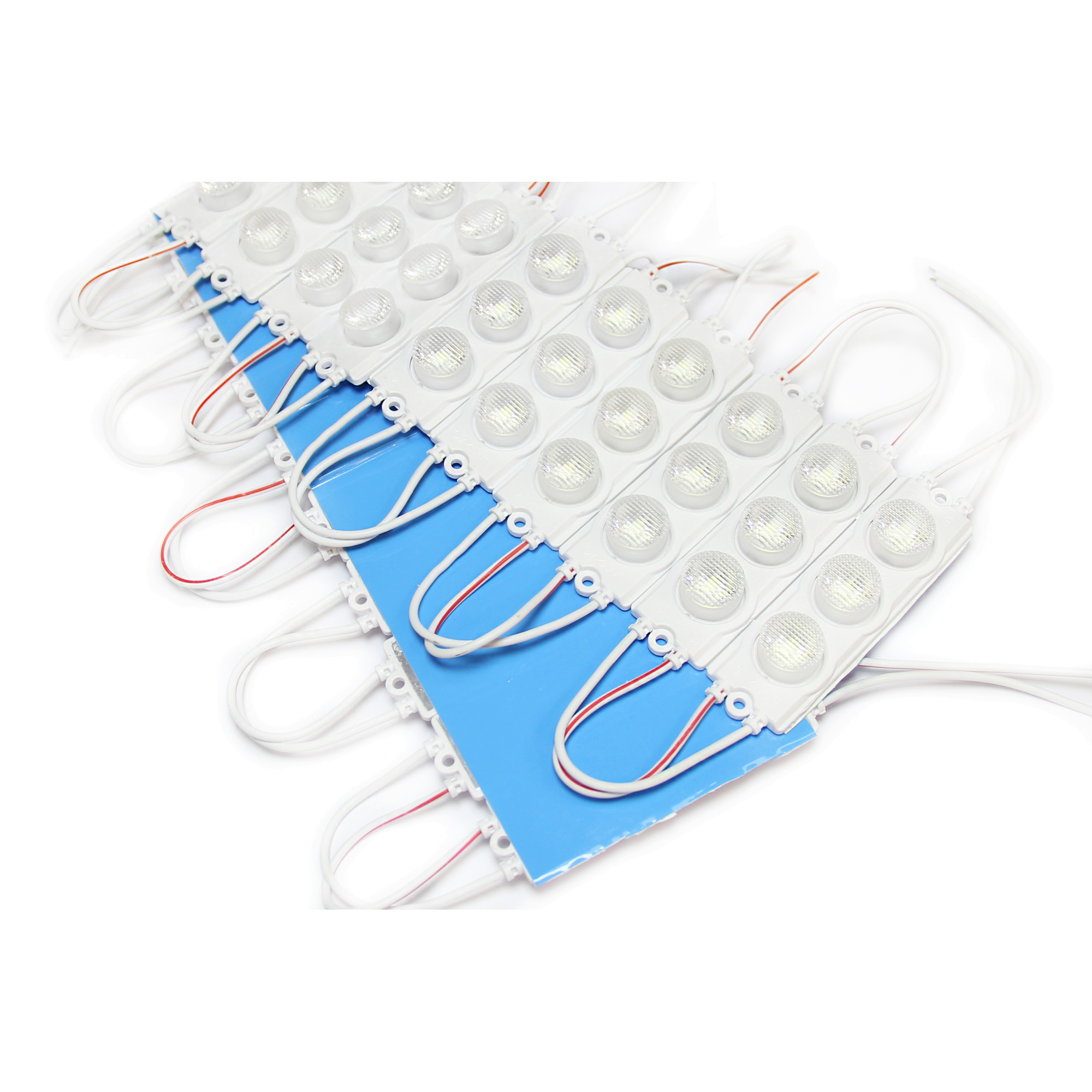 Модуль светодиодный 3 SMD 3030 3Вт 250Лм 6000К-6500К (с линзой 50*20) -1шт. SignImpress