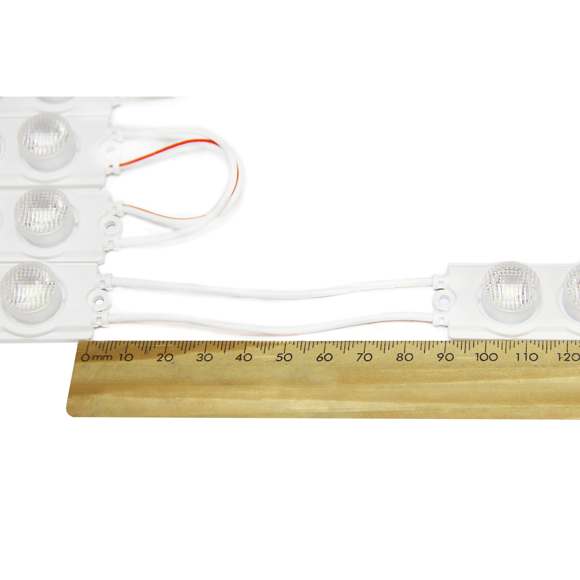 Модуль светодиодный 3 SMD 3030 3Вт 250Лм 6000К-6500К (с линзой 50*20) -1шт. SignImpress