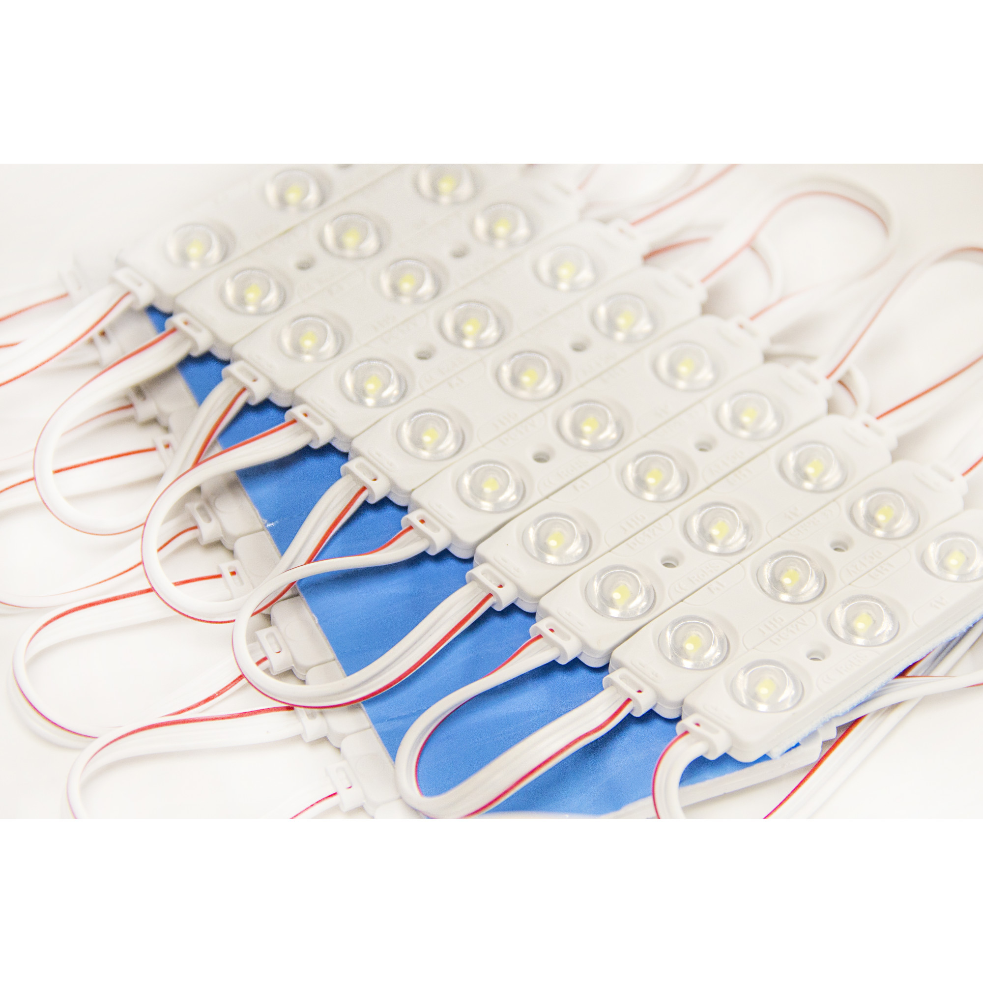 Модуль светодиодный 3 SMD 2835 1Вт 100Лм 10000К (с линзой 160) -1шт. SignImpress