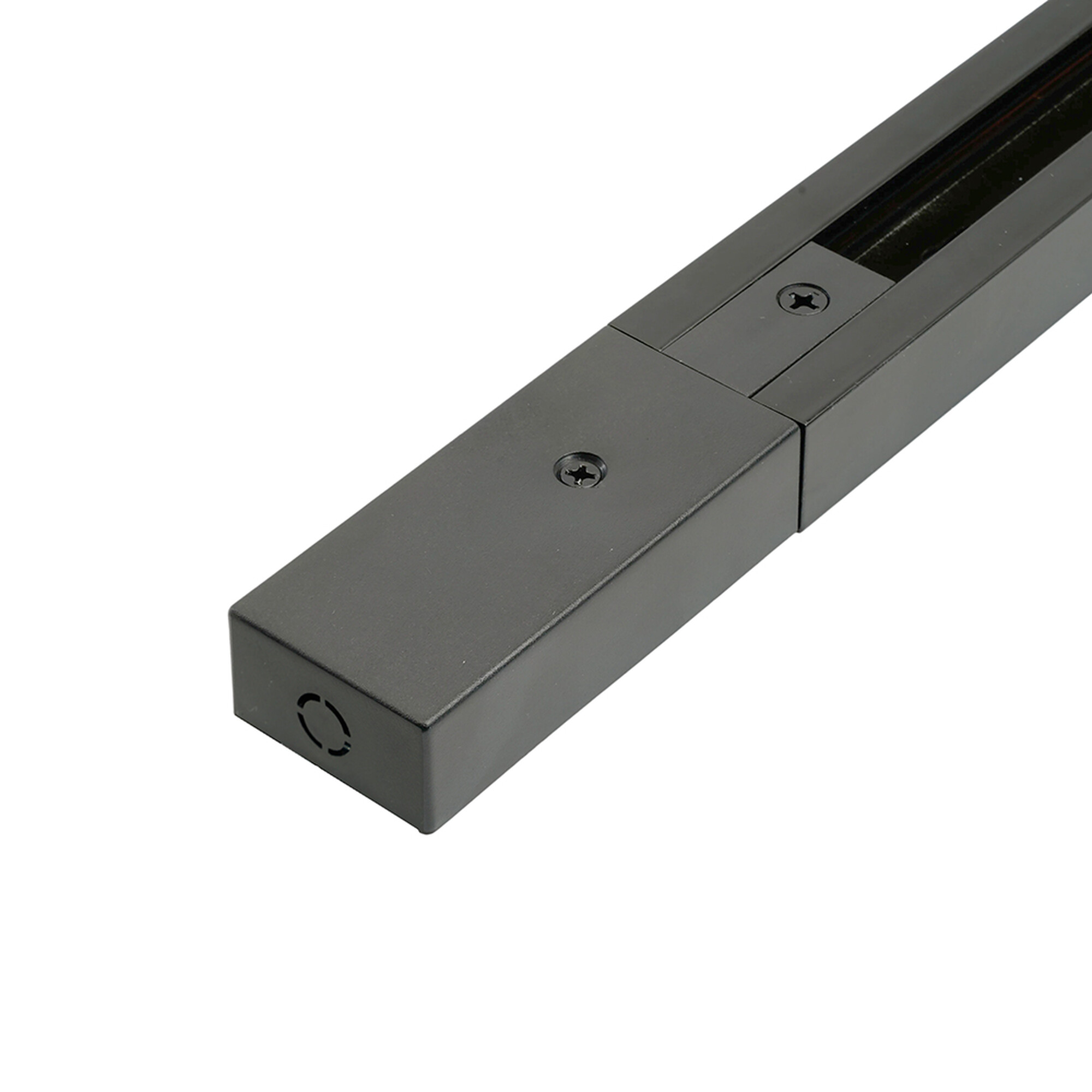 Шинопровод для трековых светильников, чёрный, 2м, в наборе токоввод, заглушка CAB1007 Feron