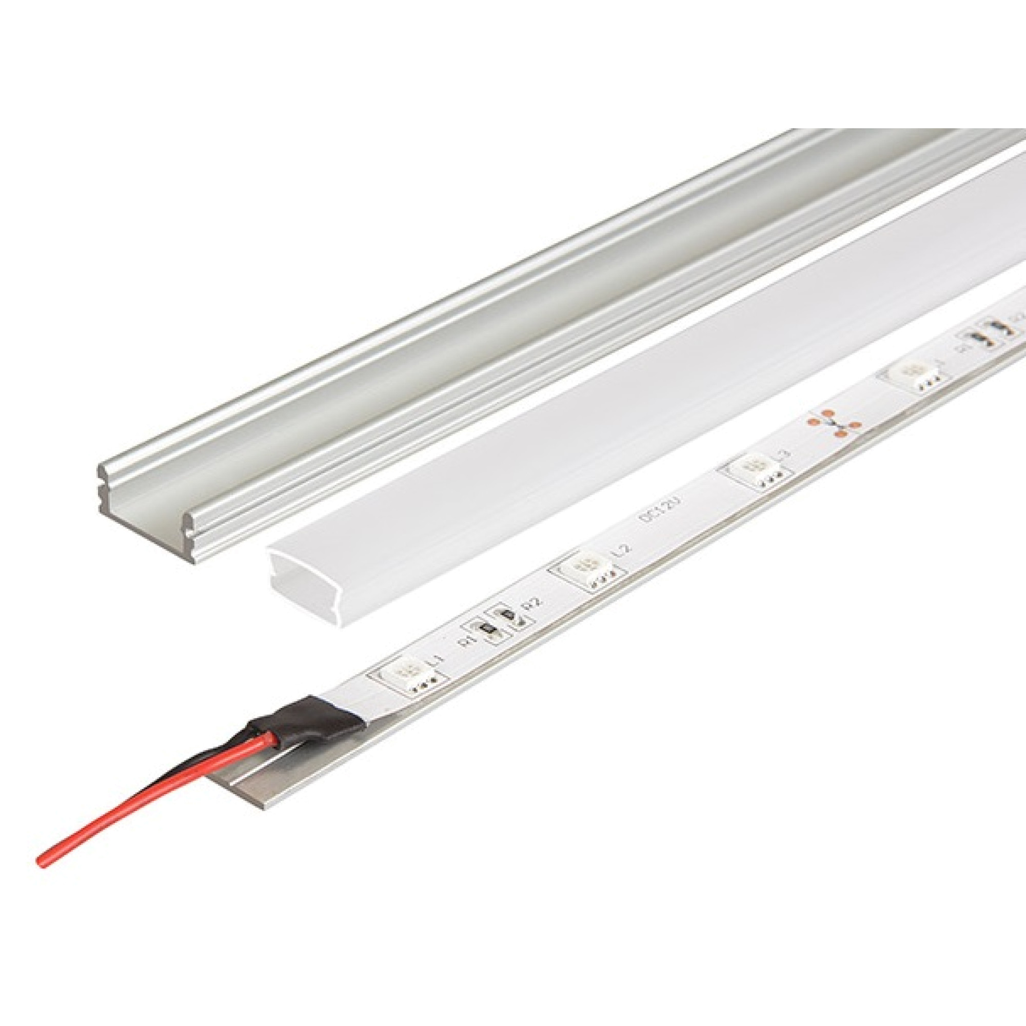 Профиль накладной влагозащищенный PAL 1808 (2м) (с мат. рассеиват) Jazzway