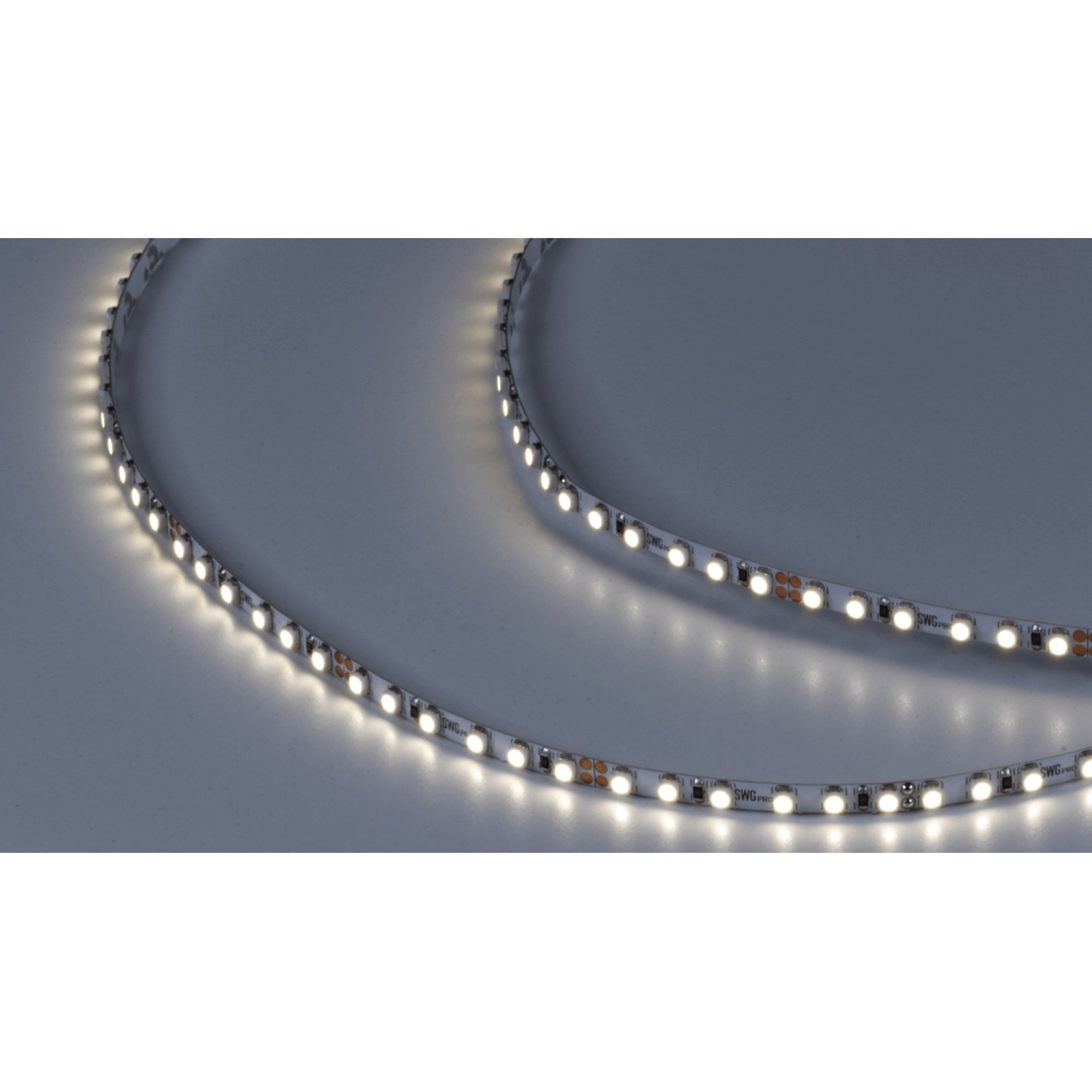 Лента светодиодная стандарт 3528 120 LED/м, 9,6Вт/м 24В IP20 5мм Цвет: Нейтральный белый (1метр) SWG