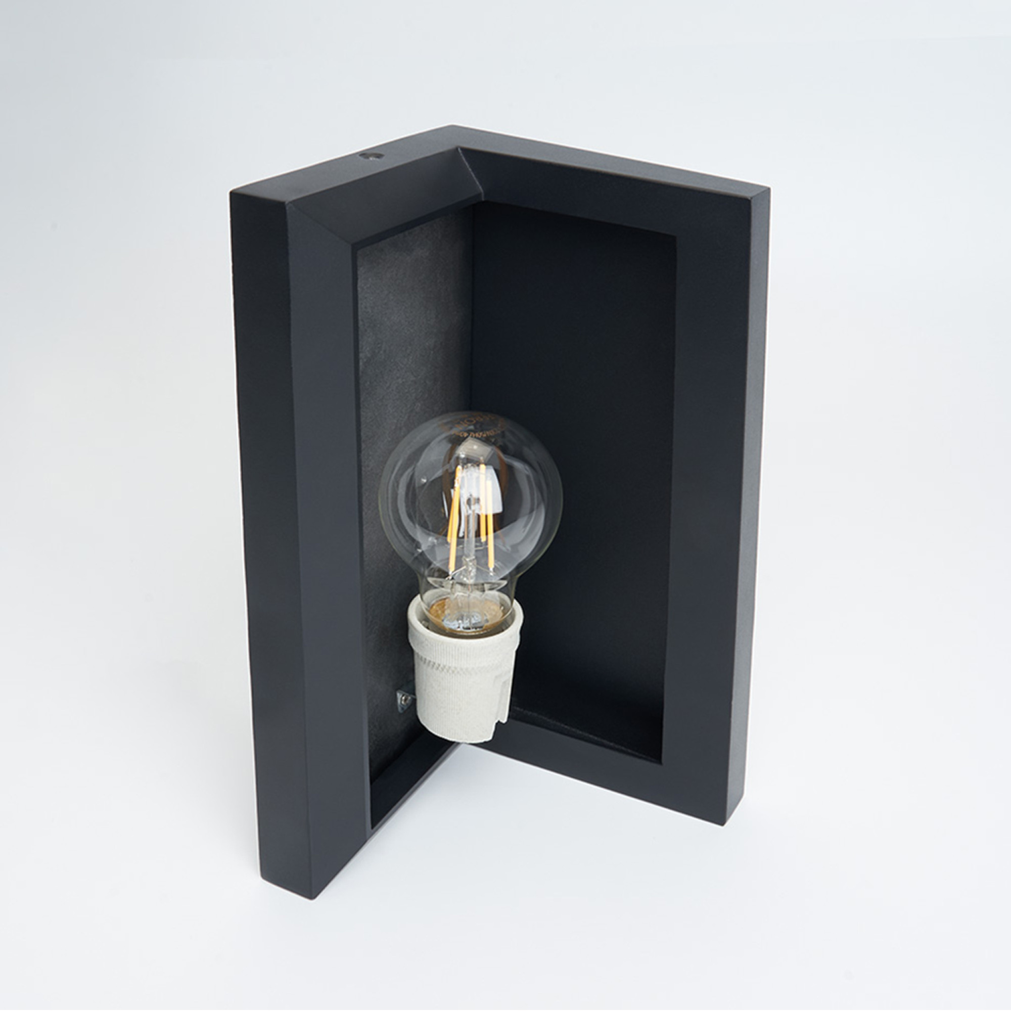 Светильник садово-парковый, 230V E27, DH501, черный (на стену) Feron