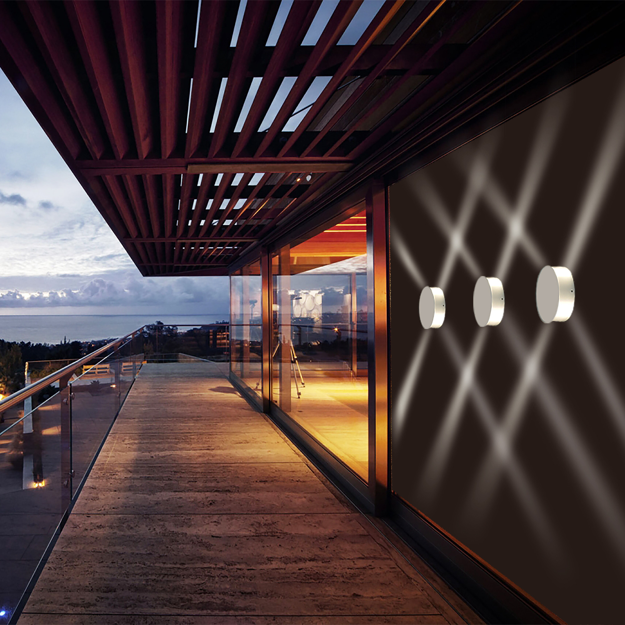 Светильник настенный декоративный 1545 TECHNO LED BEAM белый Elektrostandard (распродажа)