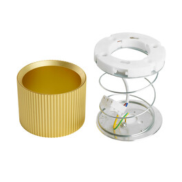 Светильник потолочный Barrel HL458 ARIA 12W, 230V, GX53, золото Feron