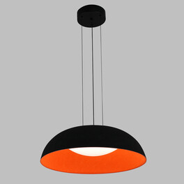 Светильник подвесной светодиодный 24 Вт 4320 Лм Чёрный/Оранж Signimpress