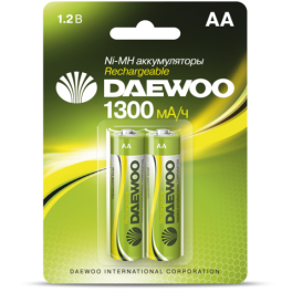 Батарейка акк. DAEWOO AA (1300mAh) BL-2 - 1шт.