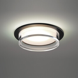 Светильник встраиваемый IP20 GX53 12Вт 220-240V GEM WIR NT25 570 черный круг Novotech