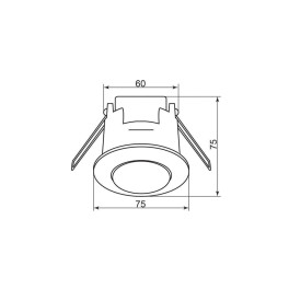 Датчик движения и освещенности 230V 1200W 6m 360° белый SEN86 Feron