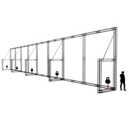 Фермы металл Line 12*12*100cm, черный, SignImpress
