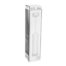 Светильник потолочный на подвесе MR16 35W 230V, белый D55*H200 ML1708 Feron