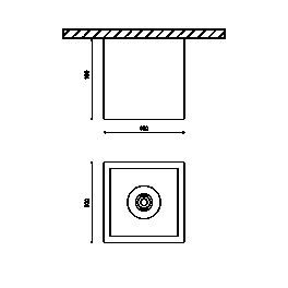 Светильник накладной квадрат DL-SPL Белый 18Вт IP20 Теплый белый (3000К) SWG