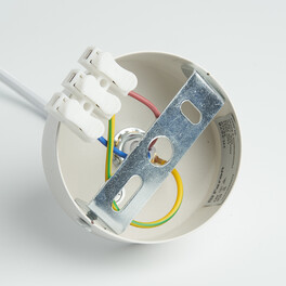 Светильник потолочный на подвесе GX53 12W 230V, белый D75*H110 HL3678 Feron