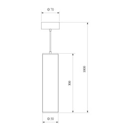 Подвесной светодиодный светильник DLR035 12W 4200K черный матовый Elektrostandard