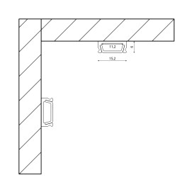 Профиль алюминиевый SWG SF-1506- черный SWG