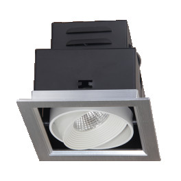 Светильник встраиваемый квадрат поворотный PSP- S 111 1*9W 4000K 24* GREY карданный IP 40 Jazzway
