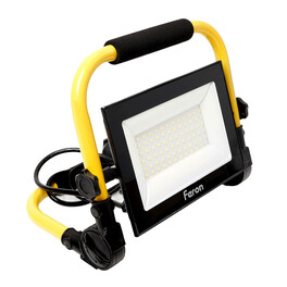 Прожектор переносной 70W, 6400K, 78*SMD2835, 6300Lm, IP65, LL-515 Feron