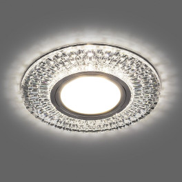 Светильник встраиваемый с подсветкой 15LED*2835 SMD 4000K, MR16 50W G5.3, прозрачный CD943 Feron