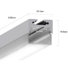 Профиль подвесной/накладной алюминиевый LS.1911K (2.5м) SWG