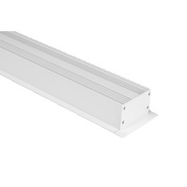 Профиль встраиваемый алюминиевый LE.6332, белый (2.5м) SWG