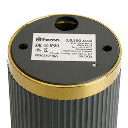 Светильник потолочный MR16 35W 230V черный + античное золото, ML190 Feron