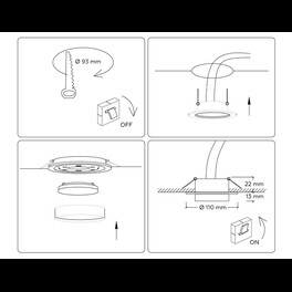 Светильник встраиваемый GX53 ACRYLIC TECH Ambrella light