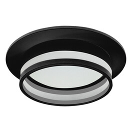 Светильник потолочный встраиваемый 15W 230V GX53, черный, круг, без лампы, DL502 LUNA Feron