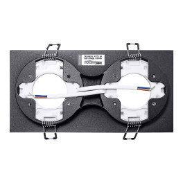 Светильник встраиваемый GX53 с акрилом прямоугольник 010218 Чёрный SignImpress
