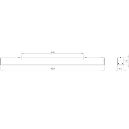Светильник светодиодный FL 60 DESIGN 30W RAL9005 5000K OPAL Faros