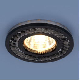 Светильник встраиваемый с подсветкой 8355 MR16 тонированый/черный Elektrostandard (распродажа)