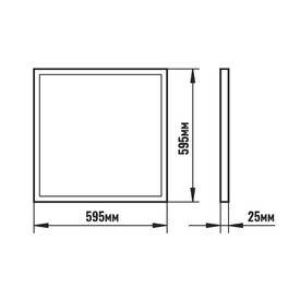 Панель светодиодная универсальная заливного света «Опал» 40Вт 6500К 3600Лм IP40 SignImpress  