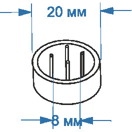 Коннектор для TQN8100/PTN40 П 20см SignImpress