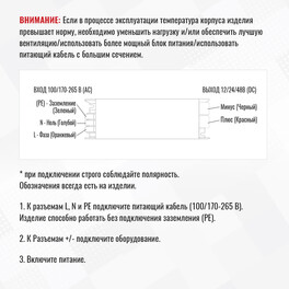 Блок питания ПРО 60Вт 24В IP20 SignImpress