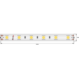 Лента светодиодная LUX5050 60LED/м 14,4Вт/м 24В IP65 Цвет:Холодный белый (6000K) (1метр) SWG