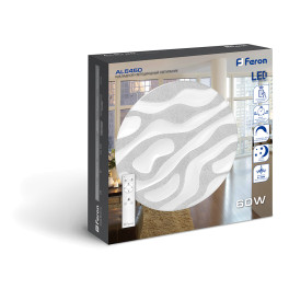 Светильник светодиодный управляемый AL5450 70W, Max. 5600Lum, 3000К-6500K Feron