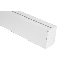 Профиль подвесной/накладной алюминиевый LS.4970, белый (2.5м) SWG
