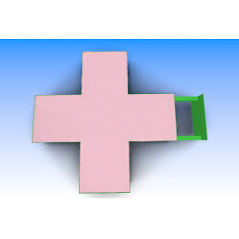 Крест аптечный светодиодный двухсторонний с шагом пикселей 8мм SignImpress